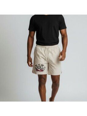 Inaka Power Inaka Run Club Mens Tan Nylon Shorts L